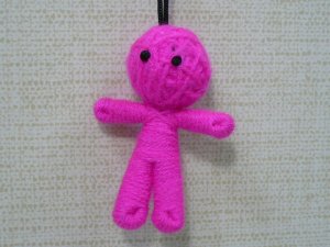 画像1: ブードゥー人形　ピンク（恋愛運）