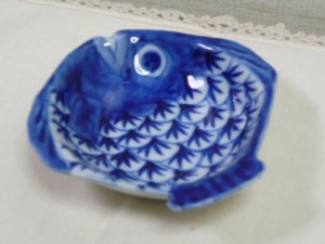 画像3: 青白陶器　小皿（魚）