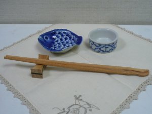 画像4: 青白陶器　小皿（魚）