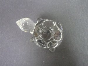 画像2: タイ製ガラス細工 丸カメ大