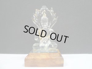 画像3: タイ製ガラス細工　　仏像座り姿 光背