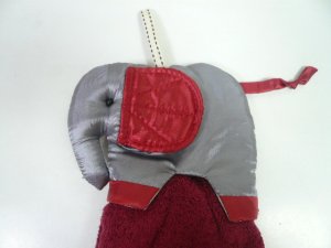 画像1: 姿象のタオル  グレー赤耳 