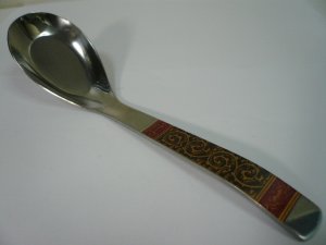 画像1: タイ製　　レンゲ 柄赤