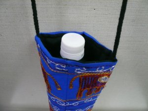 画像4: ペットボトルケース 刺繍象（青） 