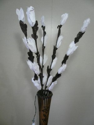 画像4: フラワーライト　 花ホワイト竹筒付き