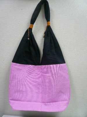 画像3: タイ製コットンバック　刺繍象（ピンク）