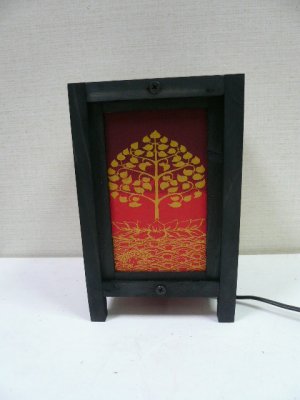 画像4: タイ製　あんどん　菩提樹赤　小