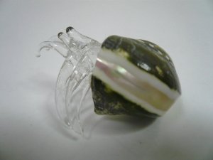 画像2: ガラス細工製品 　貝付きヤドカリ 2 