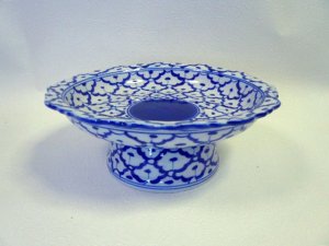 画像2: 青白陶器 大皿 高式23.5cm 