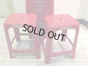 画像10: タイ屋台でお馴染み プラスティック イス（赤）