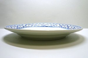 画像2: 青白陶器平皿21cm