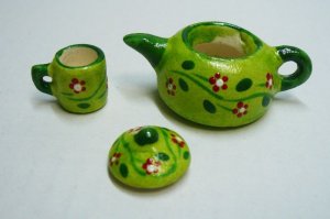画像5: ポット＆マグカップ　緑色