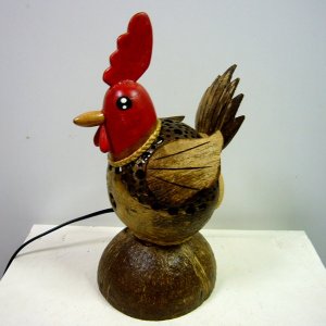 画像1: ココナッツランプ アニマル鶏