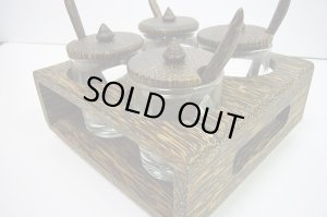 画像4: 　調味料入れ　パームウッド正方形