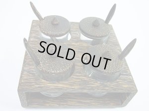 画像2: 　調味料入れ　パームウッド正方形