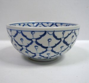画像2: 青白陶器お椀13cm  