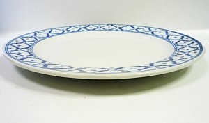 画像2: 青白陶器平皿23cm 