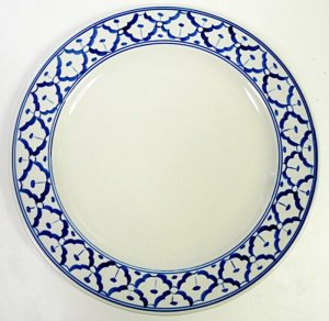 画像3: 青白陶器平皿23cm 