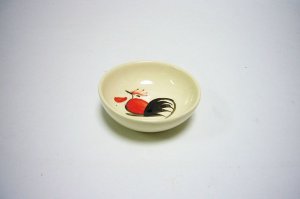 画像2: にわとり柄  小皿　7.5cm 