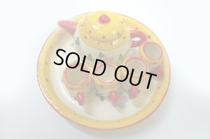 画像2: ポット＆マグカップ　黄色・紫花