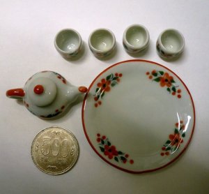 画像3: 陶器お茶セット　　お花柄