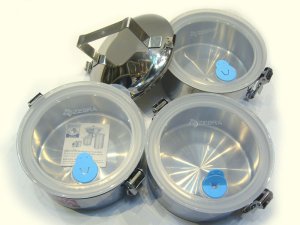 画像8: ZEBRA   3段式弁当箱   14×3（パッキン蓋あり）   ステンレス製 ・ ランチボックス