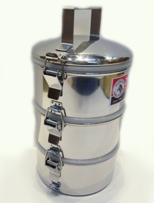 画像6: ZEBRA   3段式弁当箱   14×3（パッキン蓋あり）   ステンレス製 ・ ランチボックス