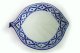  青白陶器　木の葉 型皿　18cm （小）