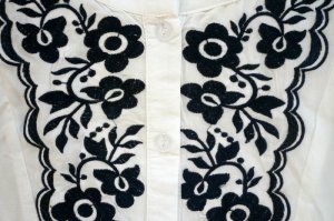 画像3: 刺繍チュニック（ブルーフラワー）