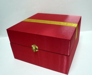 画像5: 象ポット 青色 小カップ5個  化粧ケース付