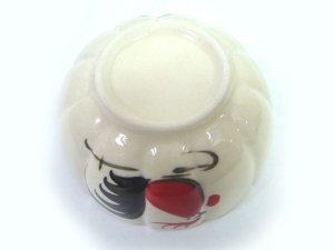 画像7: にわとり柄  花型 お椀10cm 