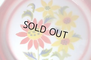 画像2: ホーロー　平皿　縁赤23cm A