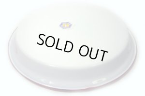 画像5: ホーロー　平皿　縁赤25cm A