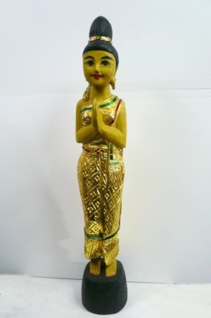 画像1: サワディー人形  金色系75cm 