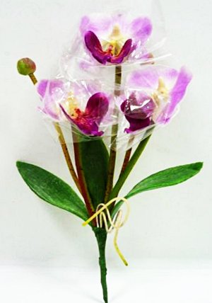 画像1: タイ製造花キット ミニデンファレ薄紫