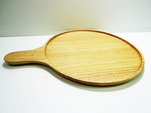 画像3: ピザプレート 30cm  持ち手型ナチュラル 