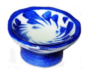 画像1:  青白陶器  ミニ小皿　4cm 