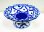画像1:  青白陶器  小皿 高式皿 11cm  (1)