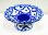 画像1:  青白陶器  小皿 高式皿 11cm  (1)