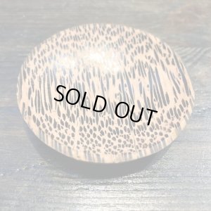 画像2: タイ製 木製小皿 丸型（中ブチ)