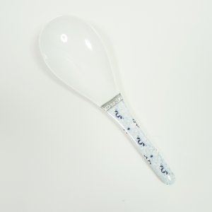 画像1: メラミン食器  サーバースプーン  青白花柄 