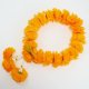 マーライ　   輪(直径20cm）小振り・柔らかオレンジ