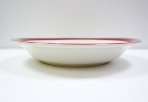 画像3: にわとり柄 丸皿　赤縁18.5cm