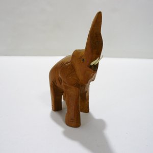 画像5: 木製　象の置物 小