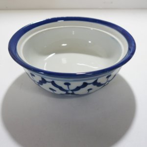 画像1: 青白陶器お椀13cm