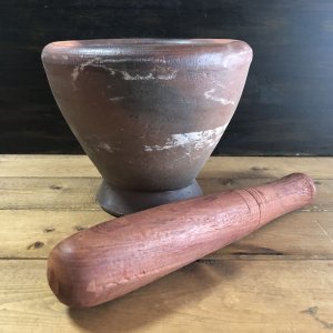 画像1: ソムタム・すり鉢8インチ（陶器）