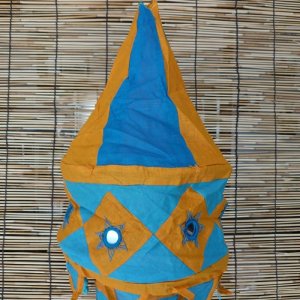 画像2: ランプシェード 大  青＆山吹