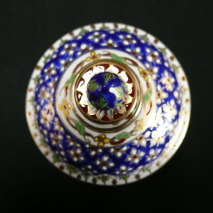 画像4: 蓋付き小物入れ（中）青　