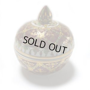 画像1: 蓋付き小丸（エンジ）