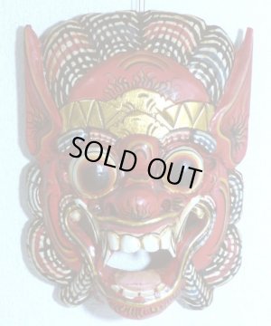 画像1: ≪タイ雑貨≫ハヌマーン　お面レッド